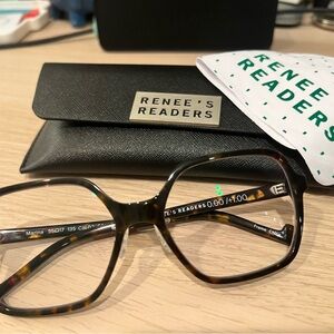 Renee's Readers Marina Style Tortoise Shell Progressive Reader 0.00/+1.00